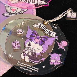 Kuromi Fortune Teller Sanrio Compact Mirror with Chain